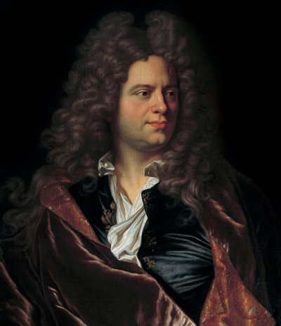 Portræt af den franske forfatter Jean de La Bruyere (1645-1696) Maleri af den franske skole i det 17. århundrede. Chantilly, Conde Museum af French School