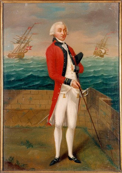 Portræt af ridderen af Favray (1706-1791) officer af galeres Malta maleri af den franske skole. Paris fra det 18. århundrede, museum for Legion d