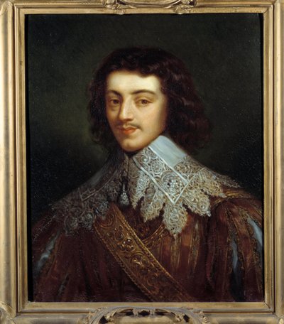 Portræt af Marquis de Cinq Mars (Henri Coiffier de Ruze af French School