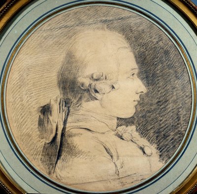 Portræt af Marquis de Sade (1740-1814) Anonym tegning. 1700-tallets privatsamling af French School