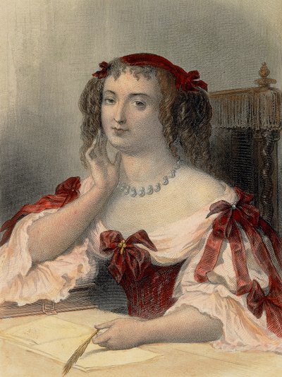 Portræt af Marquise de Sevigne af French School