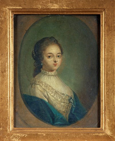 Portræt af forfatteren Madeleine de Scudery af French School