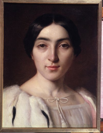 Portræt formodes at være Adele Hugo (1830-1915) af French School
