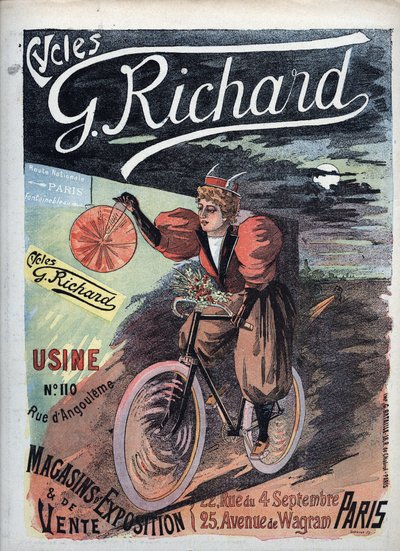 Plakat reklame "George Richard Cycles" Paris 1895 French School af French School