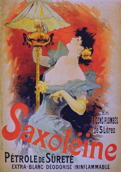 Plakatreklame Saxolein Safety Lamp Oil, 1890