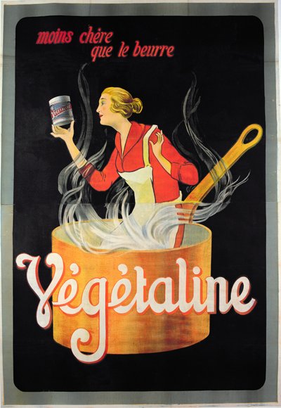 Plakat reklame for vegetabilsk margarine af French School
