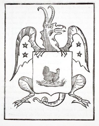 Poule Noire, frontispice, Den røde drage af French School