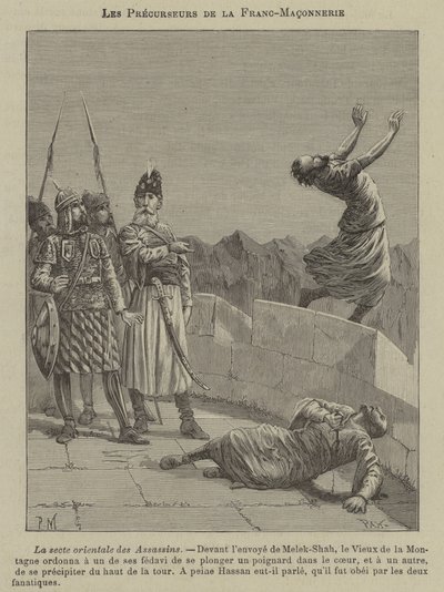 Forgængere for frimureriet: Assassins (gravering) af French School