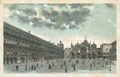 Lokaler hos Salviati Jesurum & Co, Venedig (chromolith) af French School