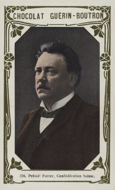 Præsident Forrer, Confederation Suisse (farvet foto) af French School