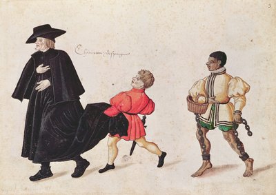 Præst med en spansk Tjenestreng og Slave af French School