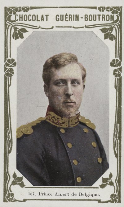 Prins Albert af Belgien (farvet foto) af French School