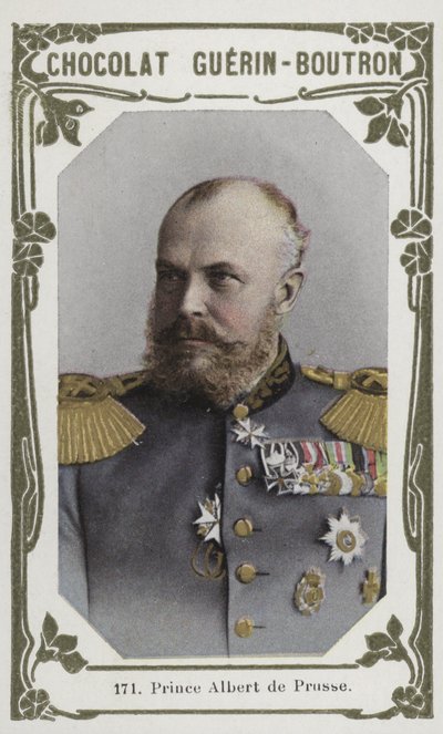 Prins Albert af Preussen (farvet foto) af French School