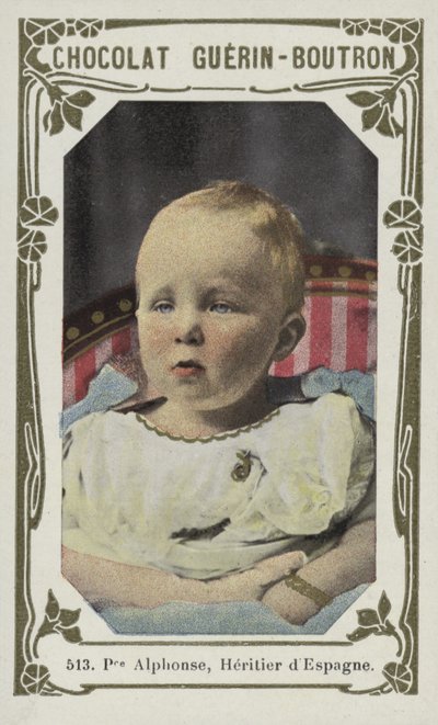 Prins Alphonse, Heritier dEspagne (farvet foto) af French School