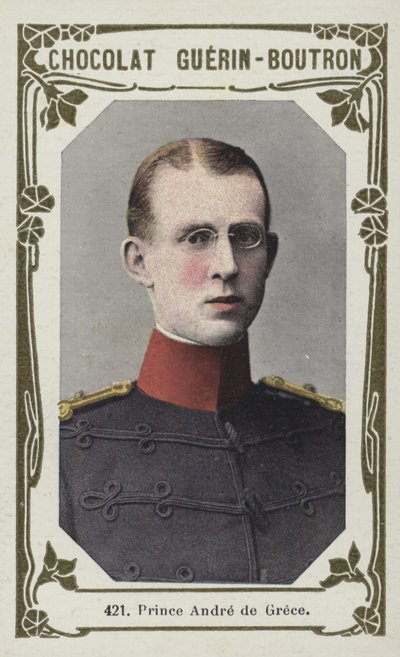 Prins Andre af Grækenland (farvet foto) af French School