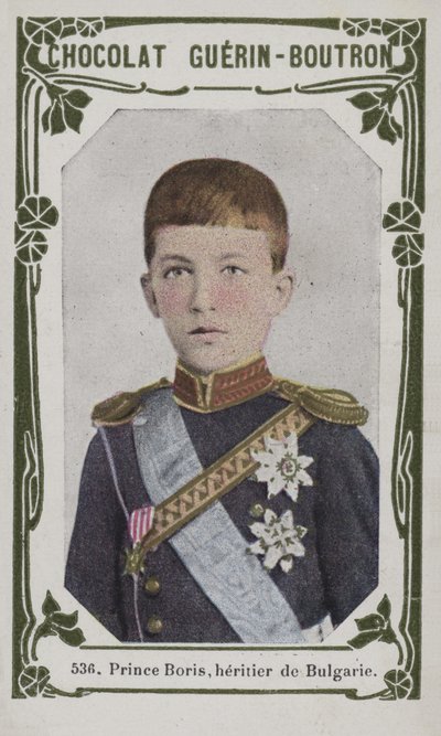 Prins Boris, arving til Bulgarien (farvet foto) af French School