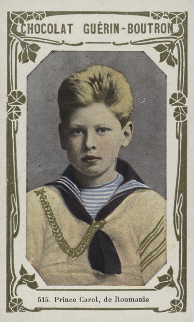 Prins Carol af Rumænien (farvet foto) af French School