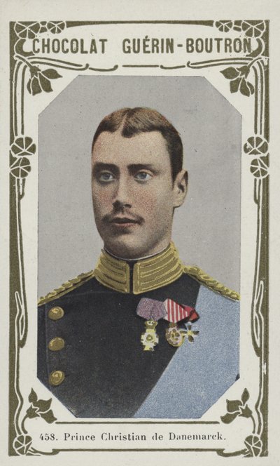 Prins Christian de Danemark (farvet foto) af French School