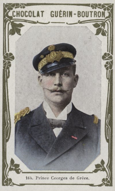 Prins George af Grækenland (farvet foto) af French School