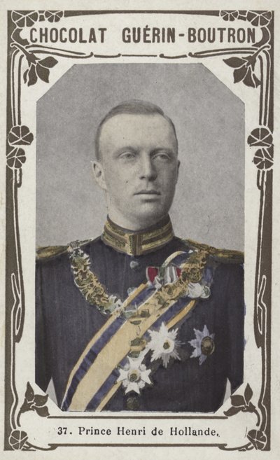 Prins Henrik af Holland (farvet foto) af French School