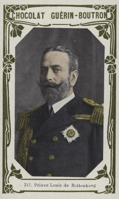Prins Louis de Battenberg (farvet foto) af French School