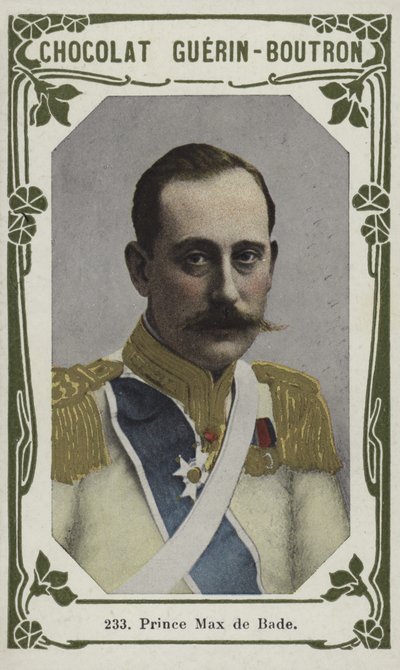 Prins Max de Bade (farvet foto) af French School