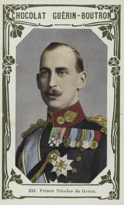 Prins Nicholas af Grækenland (farvet foto) af French School