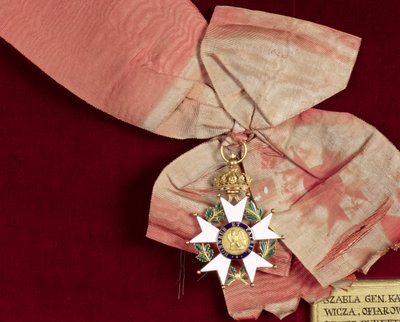 Prins Poniatowski (1763-1813) Storkors med Æreslegionen, 1811 (guld med hvid og grøn emalje) af French School