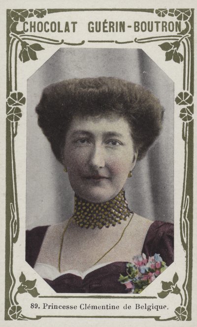 Prinsesse Clementine af Belgien (farvet foto) af French School
