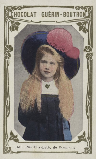 Prinsesse Elisabeth af Rumænien (farvet foto) af French School