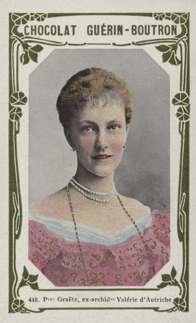 Prinsesse Graetz, tidligere ærkehertuginde Valerie af Østrig (farvet foto) af French School