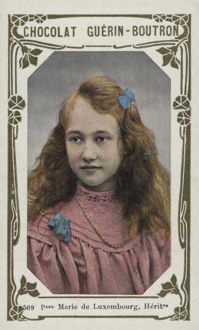 Prinsesse Marie af Luxembourg, arving (farvet foto) af French School