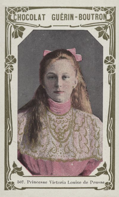 Prinsesse Victoria Louise af Preussen (farvet foto) af French School