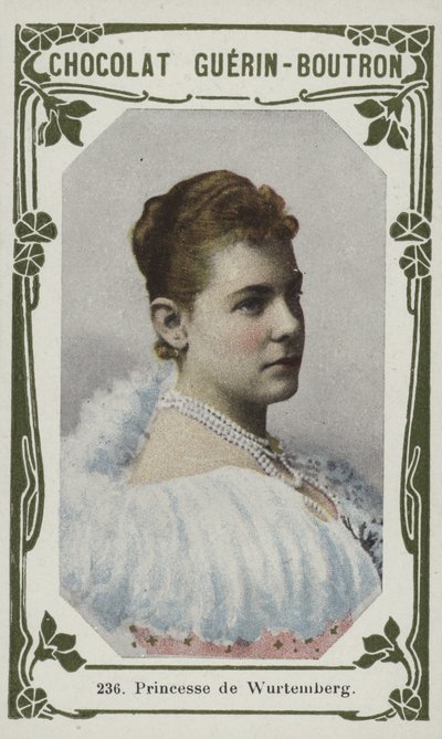 Prinsesse af Württemberg (farvet foto) af French School