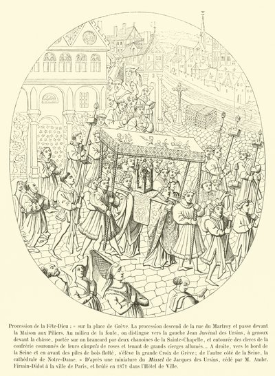 Procession af Corpus Christi af French School