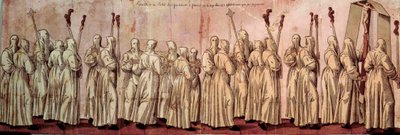 Procession af de hvide bodsmænd eller Henrik III af French School