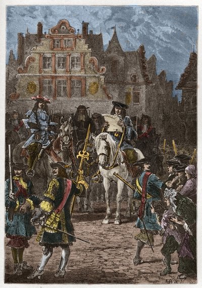 Proklamation af tilbagekaldelsen af ediktet i Nantes (22. oktober af French School