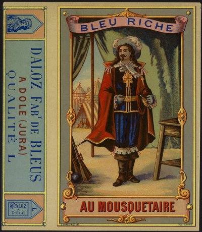 Produktetiket til Bleu Riche au Mousquetaire af French School