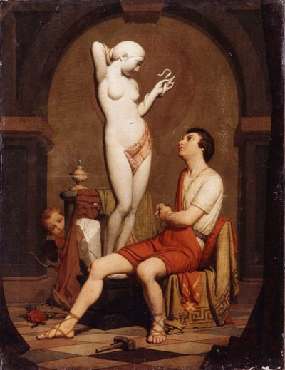 Pygmalion, 1851 af French School