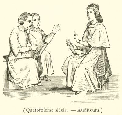 Fjortende århundrede, Revisorer (gravering) af French School