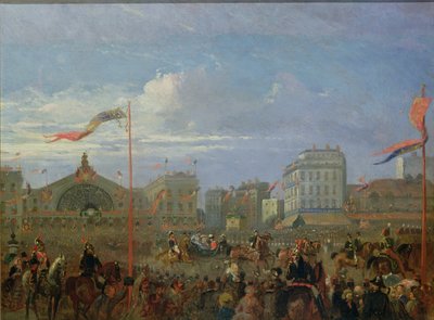 Dronning Victoria (1819-1901) ankommer til Gare de l