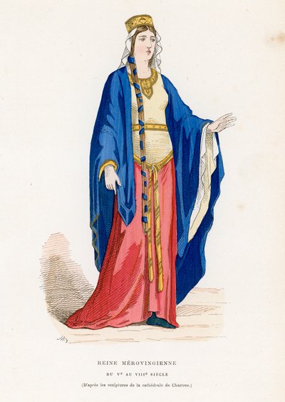Dronning, fra det 5. til 8. århundrede af French School