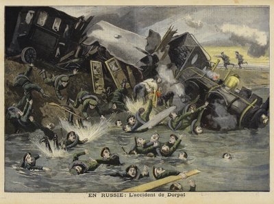 Jernbaneulykke i Dorpat, Rusland, 1897 af French School