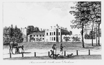 Ravensworth Castle nær Durham, 1800-tallet af French School