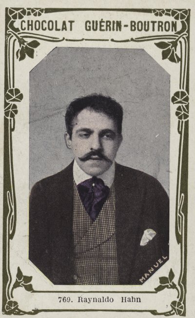 Reynaldo Hahn (farvet foto) af French School
