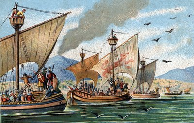Generobre Østsicilien over arabere: Roger de Hauteville erobrer Puglia og Calabrien og aneantiserer den saracenske flåde i Palermo af French School