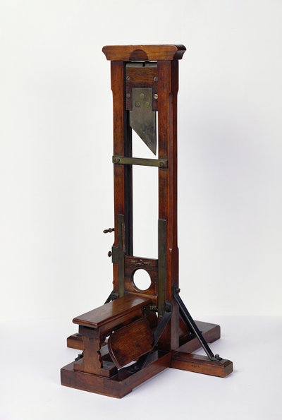Reduceret model af en guillotine (træ og metal) (se også 216411) af French School