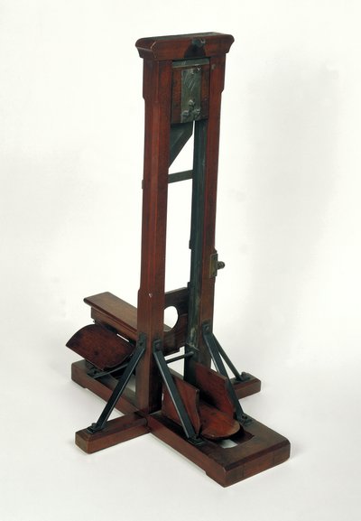 Reduceret model af en guillotine (træ og metal) (se også 50504) af French School