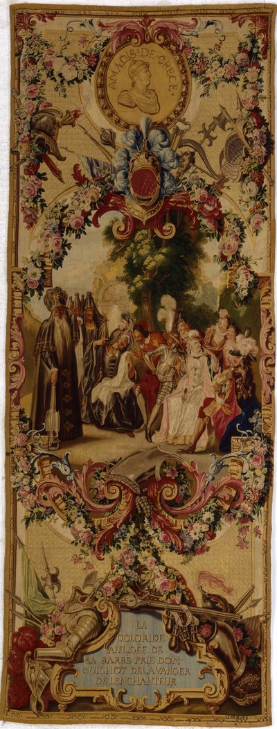 Regence Gobelins tapestry with the story of Don Quixote, 1717-18dani af French School