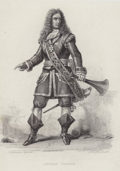 Rene Duguay-Trouin, fransk korsar (gravering) af French School